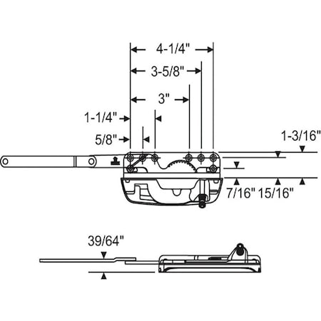 Strybuc Dyad Casement Operator 36-372ENSS